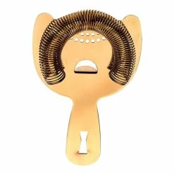 Mercer Barfly Heavy Duty Spring Bar Cocktail Strainer | Gold Plated