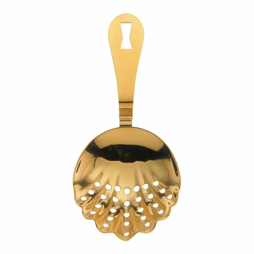 Mercer Barfly Scalloped Julep Strainer | Gold Plated - Image 2
