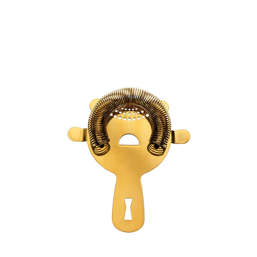 Mercer Barfly 4 Prong Heavy-Duty Spring Bar Strainer | Gold Plated