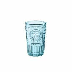 Bormioli Rocco (Gift Box Of 4) 11.5oz Romantic Tumbler | Light Blue