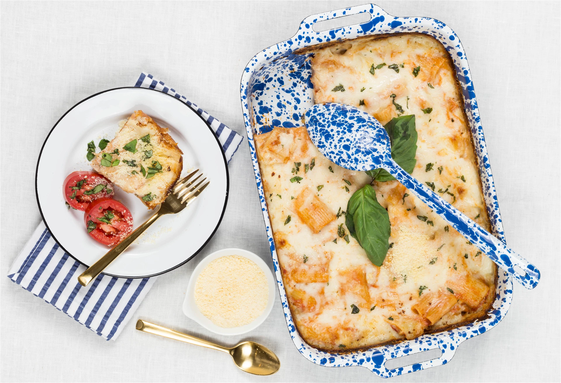 Crow Canyon Home Crow Canyon Enameled Serving Spoon Blue Marble - Image 2