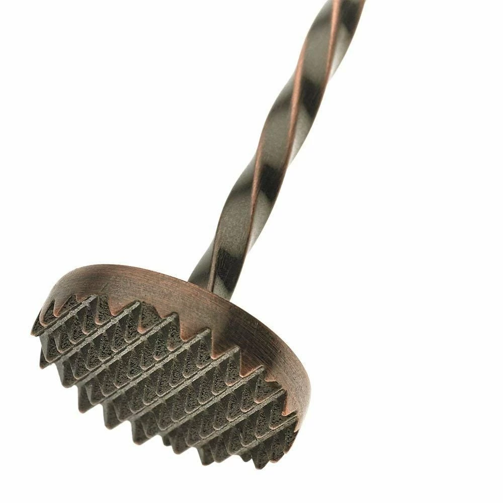 Mercer Barfly 11.8" Bar Spoon With Muddler | Antique Copper - Image 4