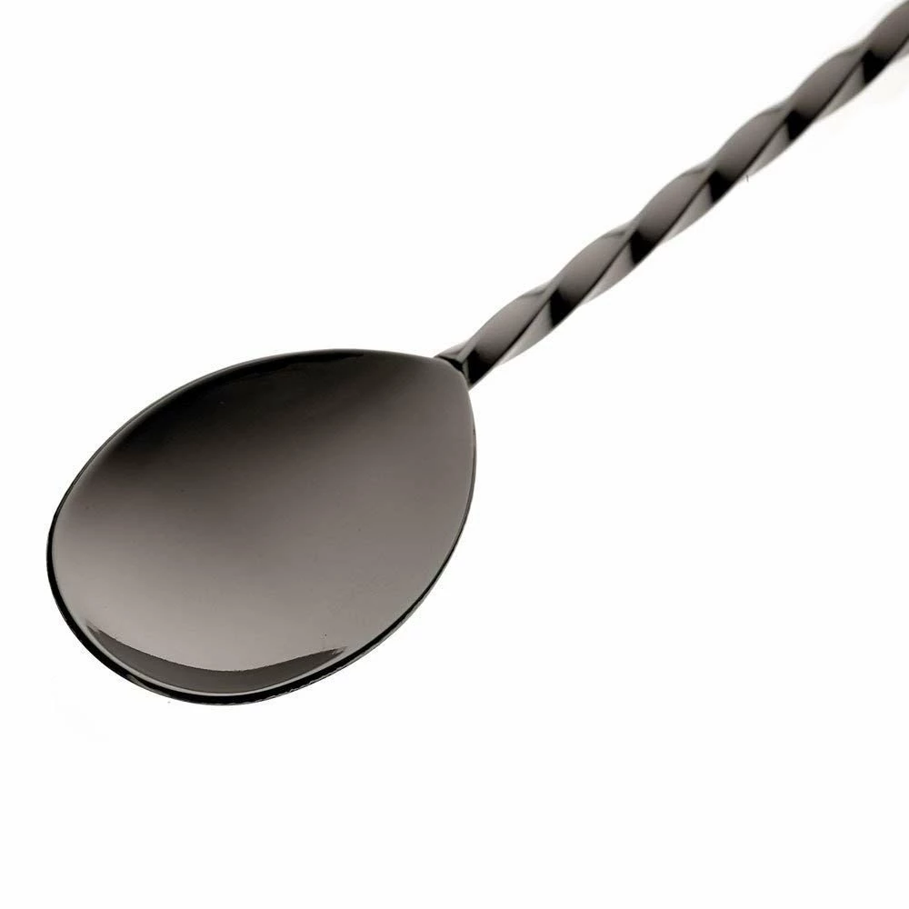 Mercer Barfly 11.8" Bar Spoon With Muddler | Gun Metal Black - Image 2