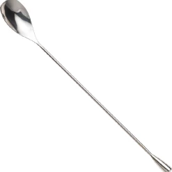 Mercer Barfly 12" Angled Bar Spoon Solid Shaft | Stainless Steel