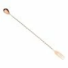 Mercer Barfly 15.75" Bar Spoon With Fork | Copper Plated