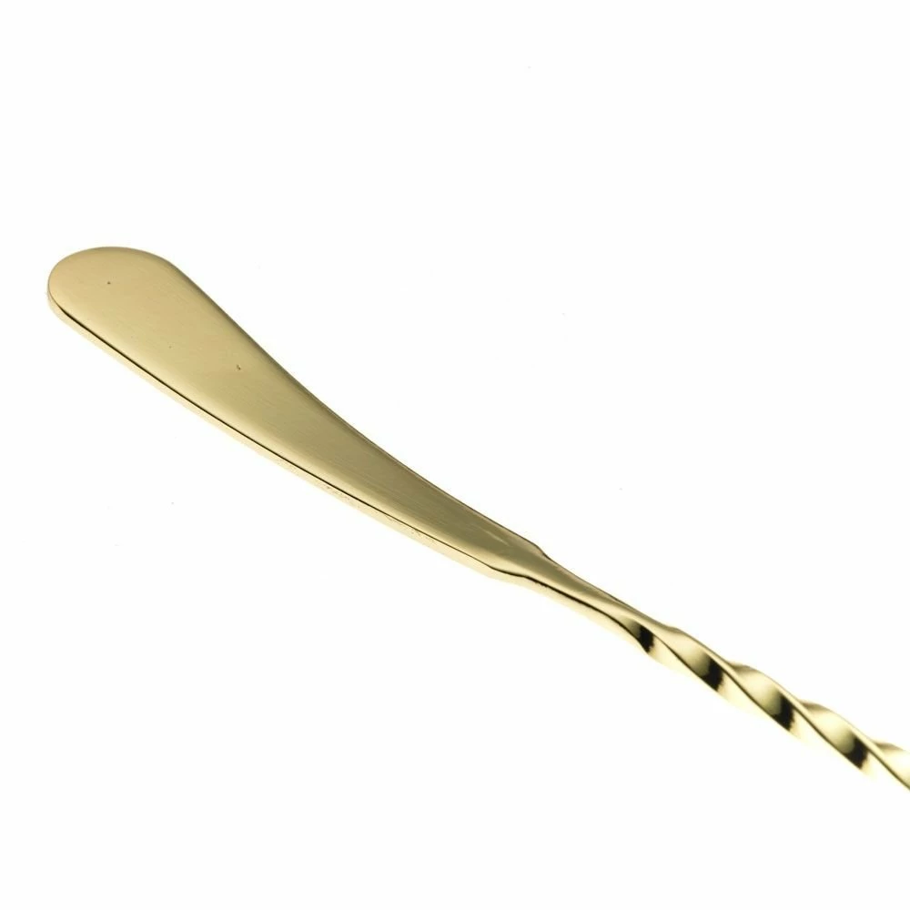 Mercer Barfly 13.2" Japanese-Style Bar Spoon | Gold Plated - Image 2