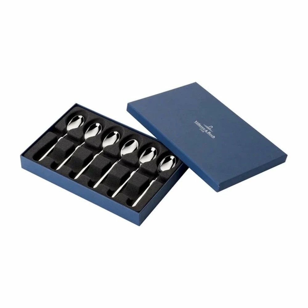 Villeroy & Boch 6-Piece Stainless Steel Demitasse Spoon Set | New Wave - Image 2