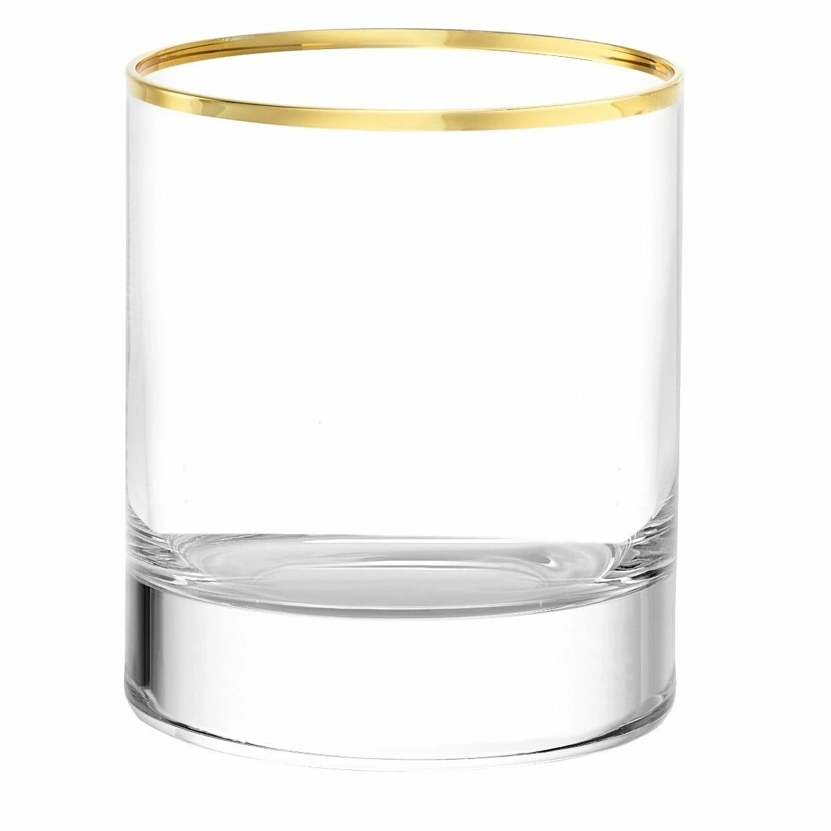 Stolzle 10.75oz Event Double Old Fashioned Glasses With Gold Rim | Set Of 6