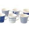 Royal Doulton Pacific Mixed 13oz Mugs Set Of 6