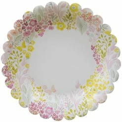 C.R Gibson (One Coast) C.R. Gibson Paper Lunch/Dessert Plates (Set Of 8) | Watercolor Garden
