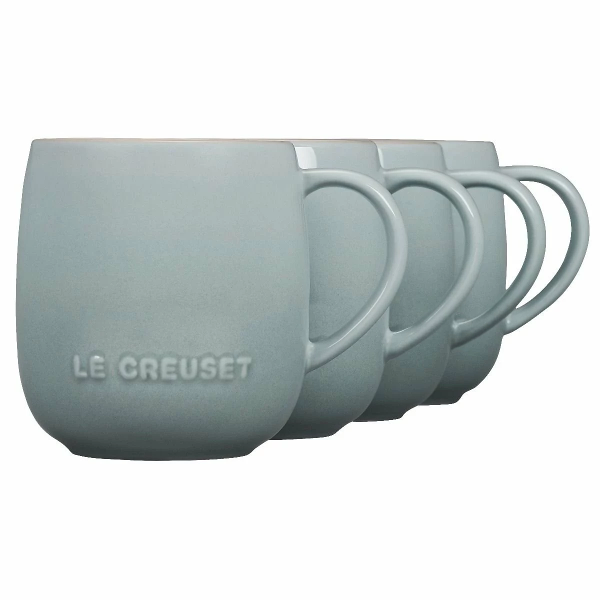 Le Creuset 13oz Heritage Mugs (Set Of 4) | Sea Salt - Image 3