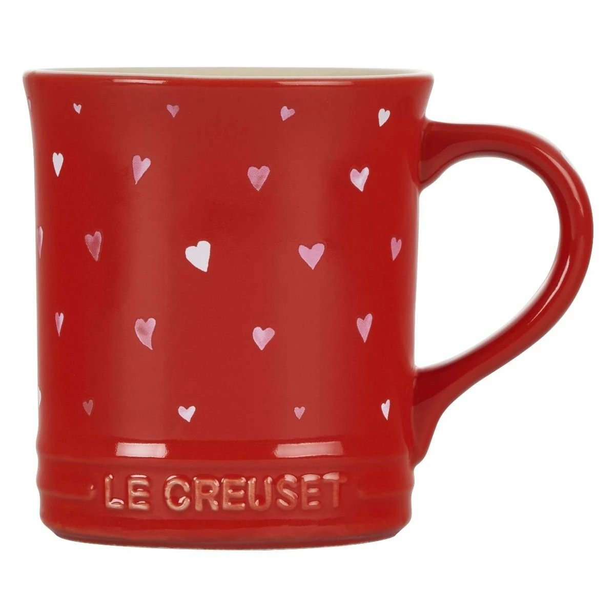 Le Creuset L'Amour Collection 14oz Mug With Heart Applique | Cerise - Image 4