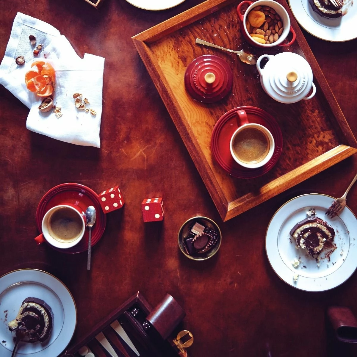 Le Creuset Cappuccino Cup Set For 2 | Cerise/Cherry Red - Image 3