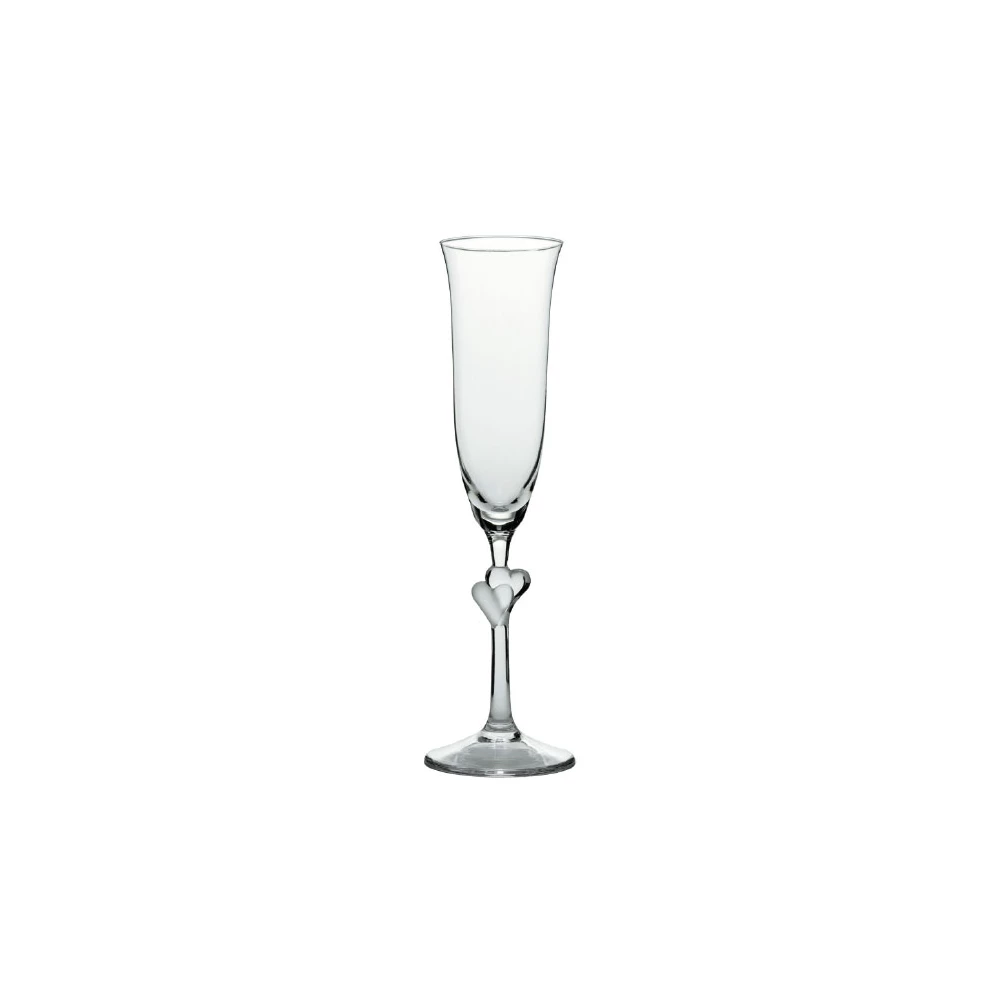 Stolzle 6oz L'Amore Satin Heart Flutes | Set Of 2