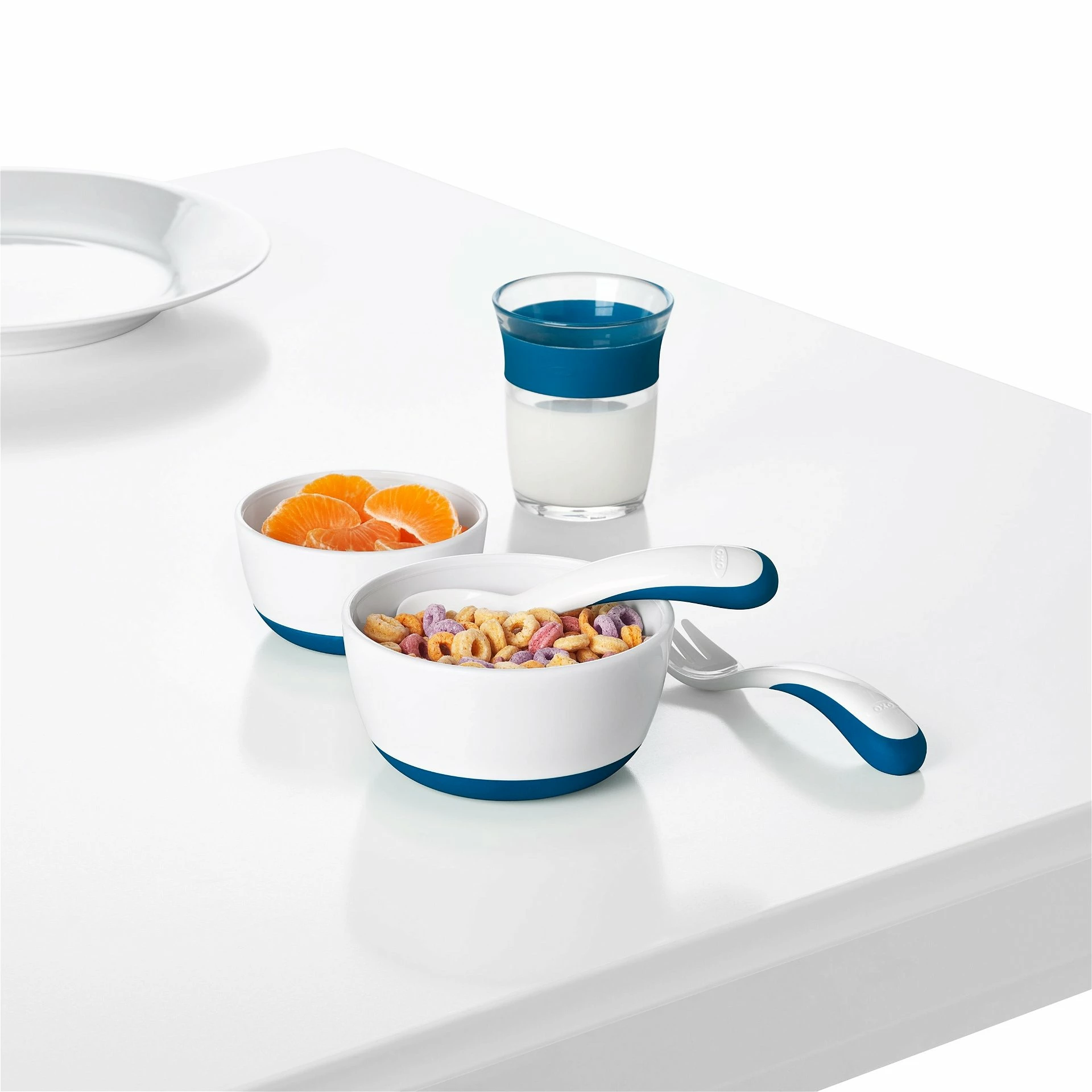 OXO Tot Feeding Spoon Set With Soft Silicone | Teal - Image 8