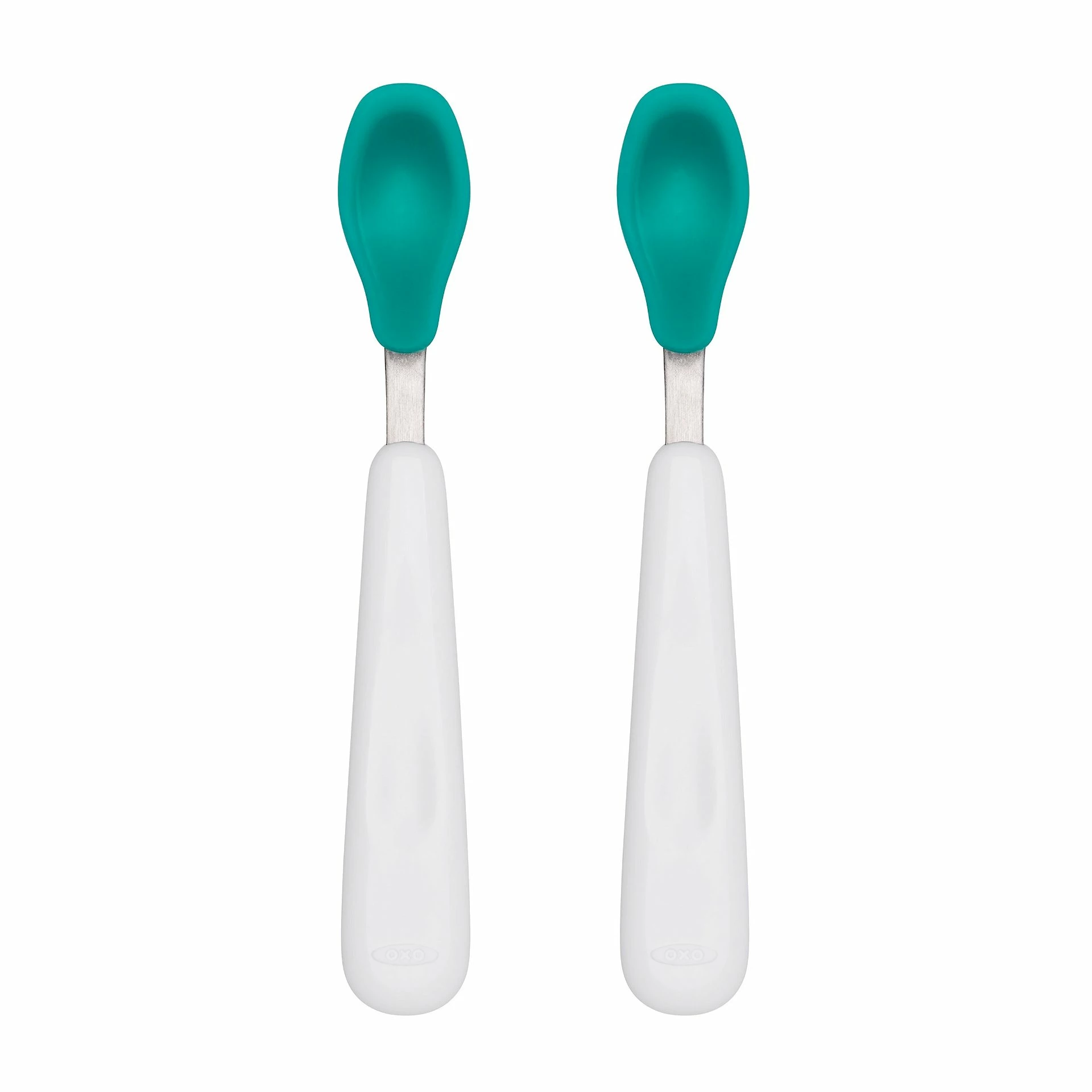 OXO Tot Feeding Spoon Set With Soft Silicone | Teal