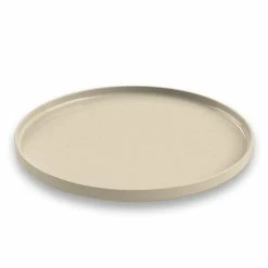 TarHong Retreat Pottery 10.5" Round Dinner Plate | Natural