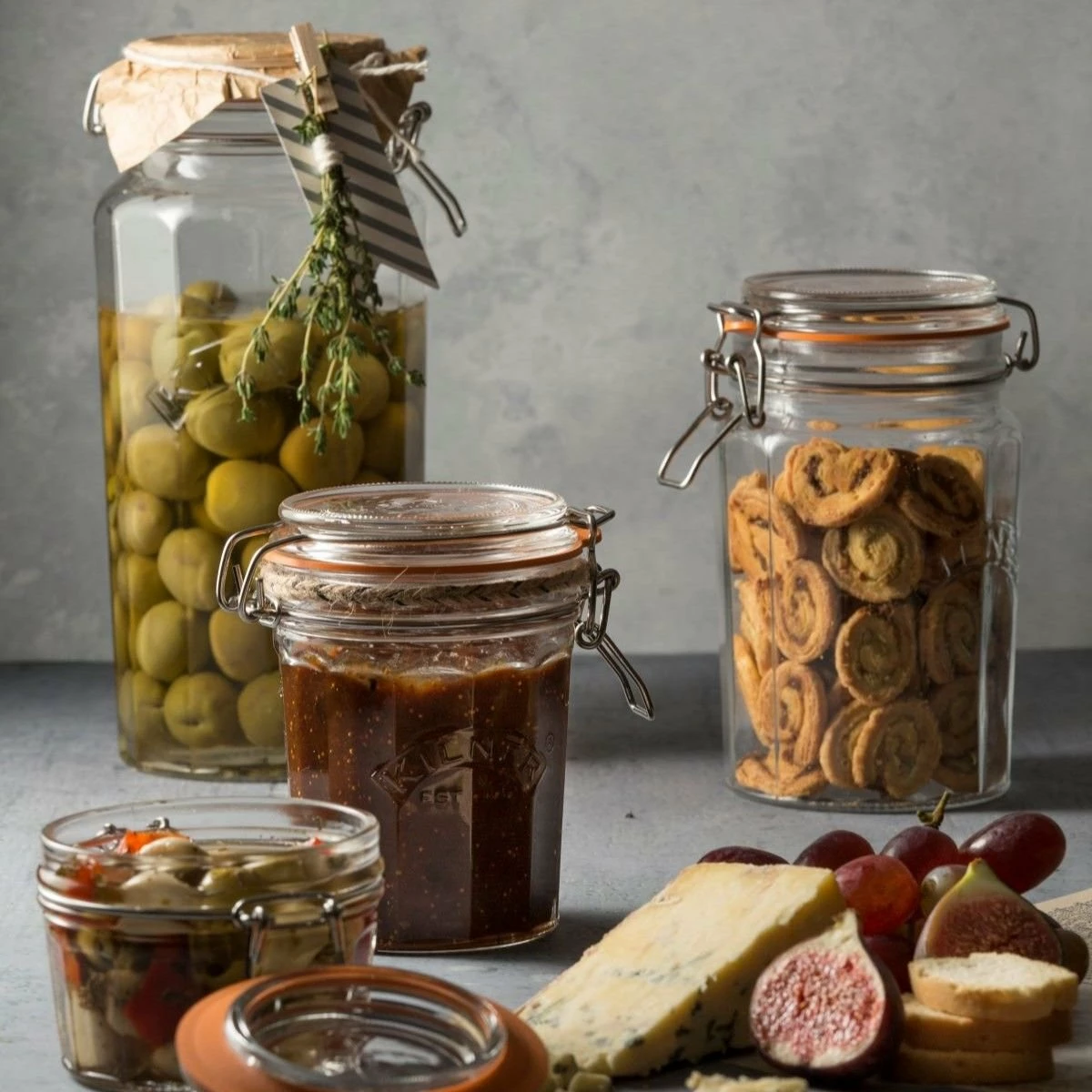 Kilner Facetted Clip Top Jar | 63.4oz - Image 5