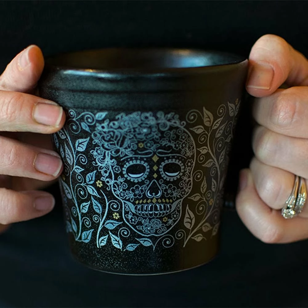 Fiesta® 15oz Tapered Mug | Skull And Vine - Image 2